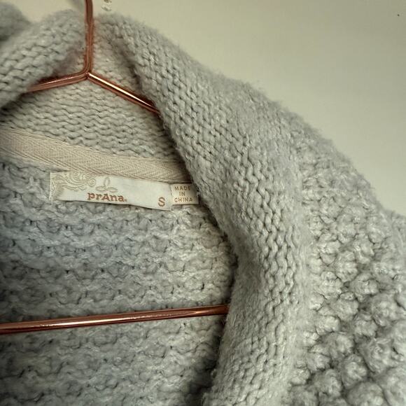 Prana Elsin Sweater Cardigan Women S Gray Lagenlook Organic Cotton Minimalist - Picture 5 of 9